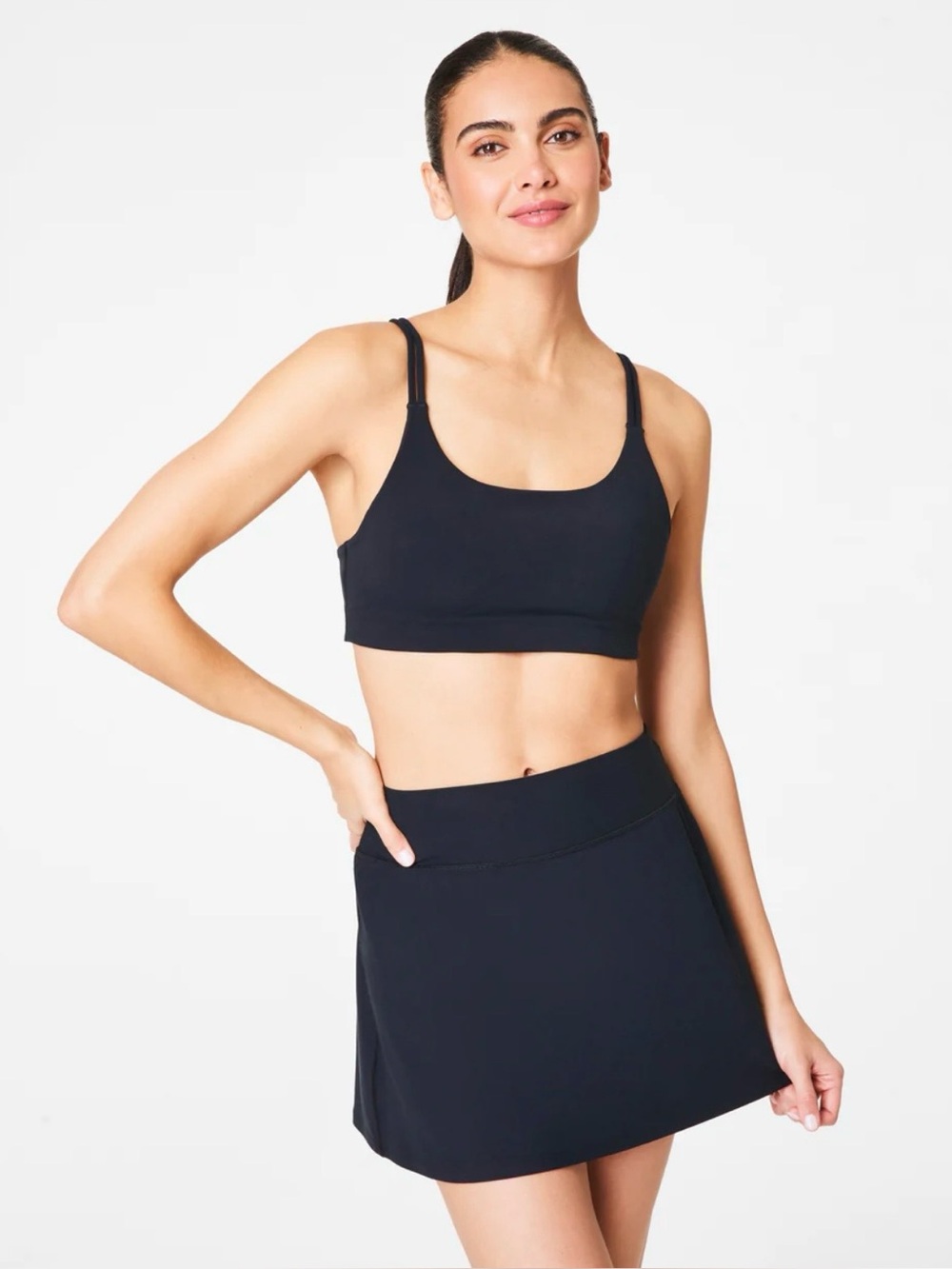 NWT SPANX Womens Low Impact Sports Bra Black